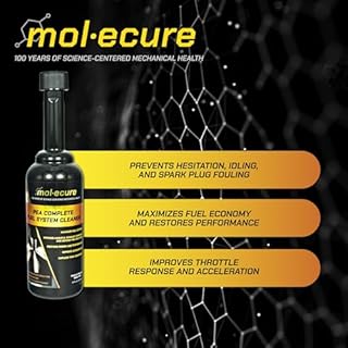 Molecure Pea Complete Fuel System Cleaner – High-Strength Fuel Injector & Combustion Chamber Cleaner, Restores Performance, Improves Fuel Efficiency, Treats Up to 20 Gallons, 12 oz