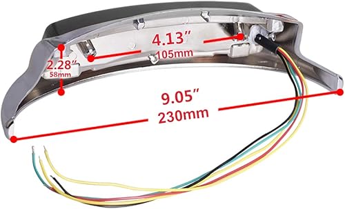 Miniatura 4 de NTHREEAUTO Luces traseras ahumadas para guardabarros, luces traseras de freno LED, señales de giro integradas compatibles con Harley Electra Glide
