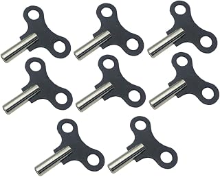 Metal Clock Key Repair Tool for Wooden Clock 8Pcs Silver