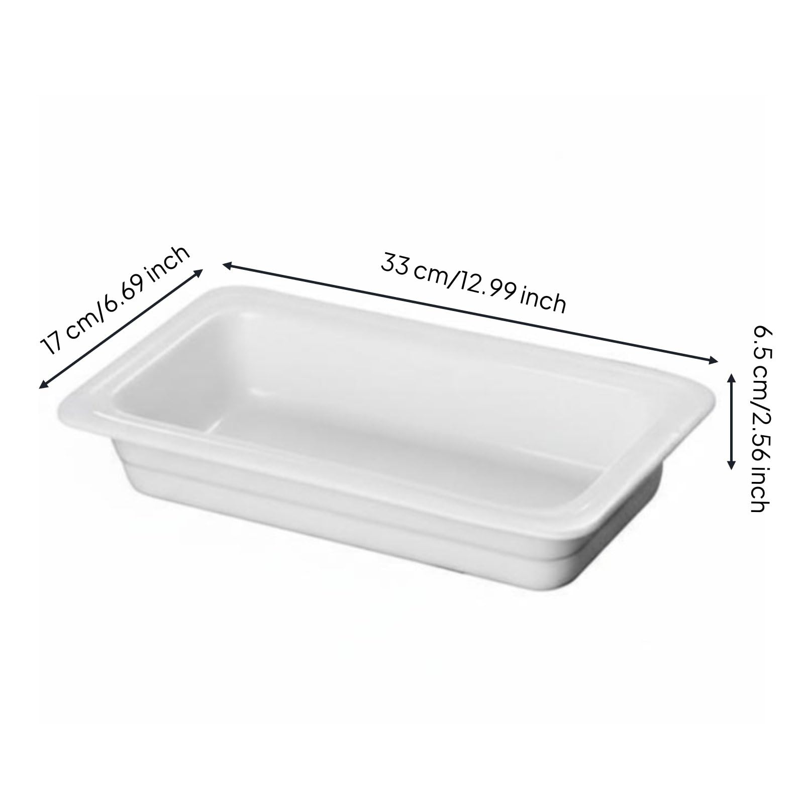 Yajuyi Bandeja para Servir de Cerámica Fuente de Exhibición de Alimentos Bandeja Estable para Buffet con Compartimientos Diferentes Adecuada para Familiares Fiestas Empresariales, 1-3