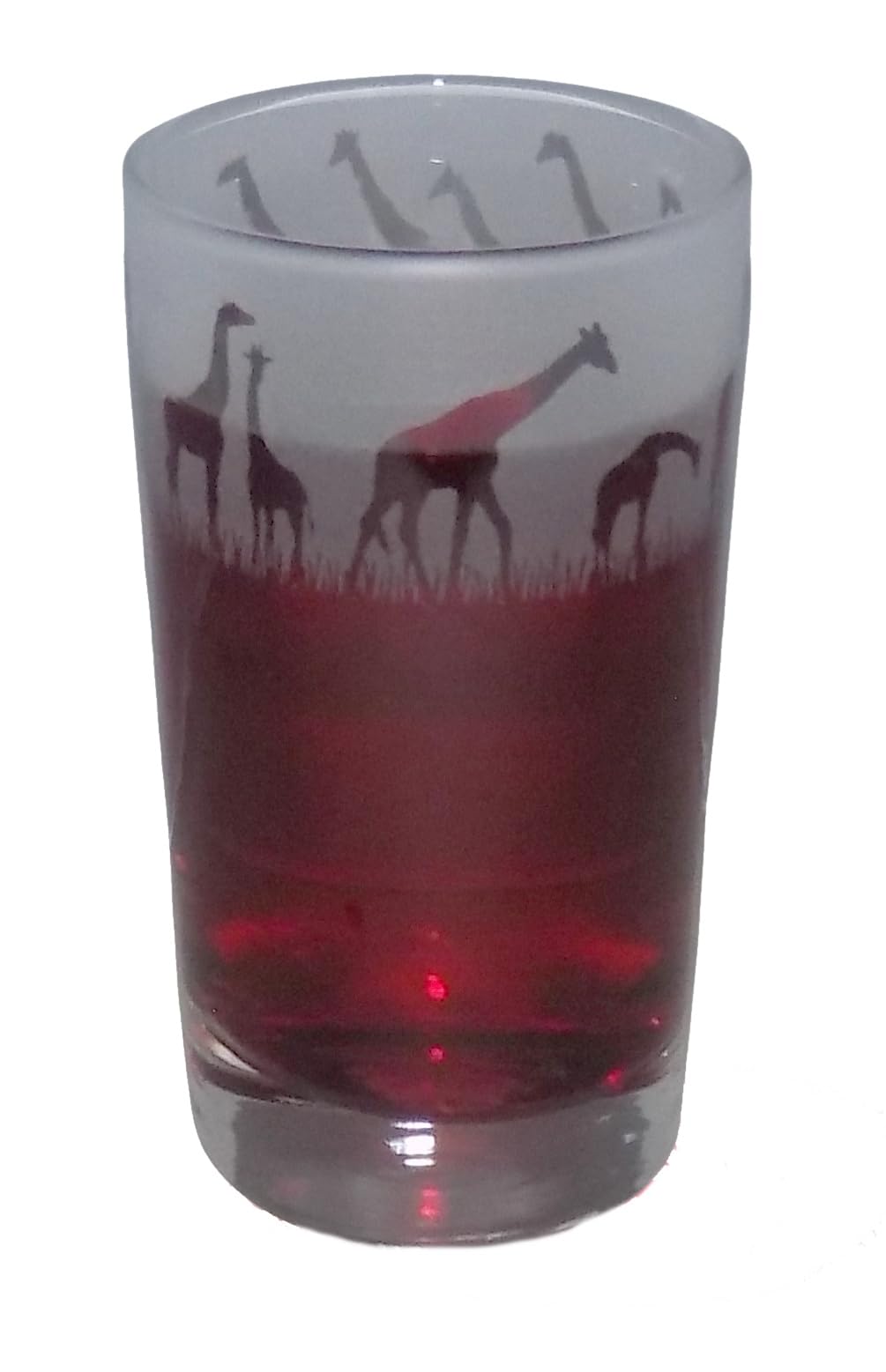 Giraffe Hand Etched Highball Tumbler — image 1