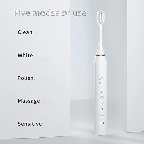 Miniatura 3 de VOIV Cepillo de dientes eléctrico para adultos, cepillo de dientes eléctrico con temporizador, cepillo de dientes eléctrico para uso doméstico con