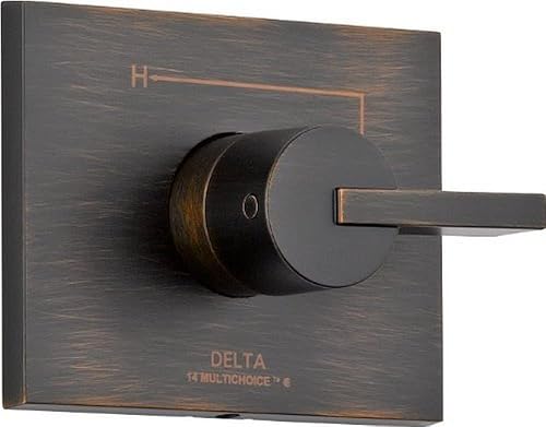 Delta Faucet Vero Serie 14 T14053-RB - Kit de moldura de válvula de mango de ducha de una sola función, bronce veneciano (válvula no incluida)