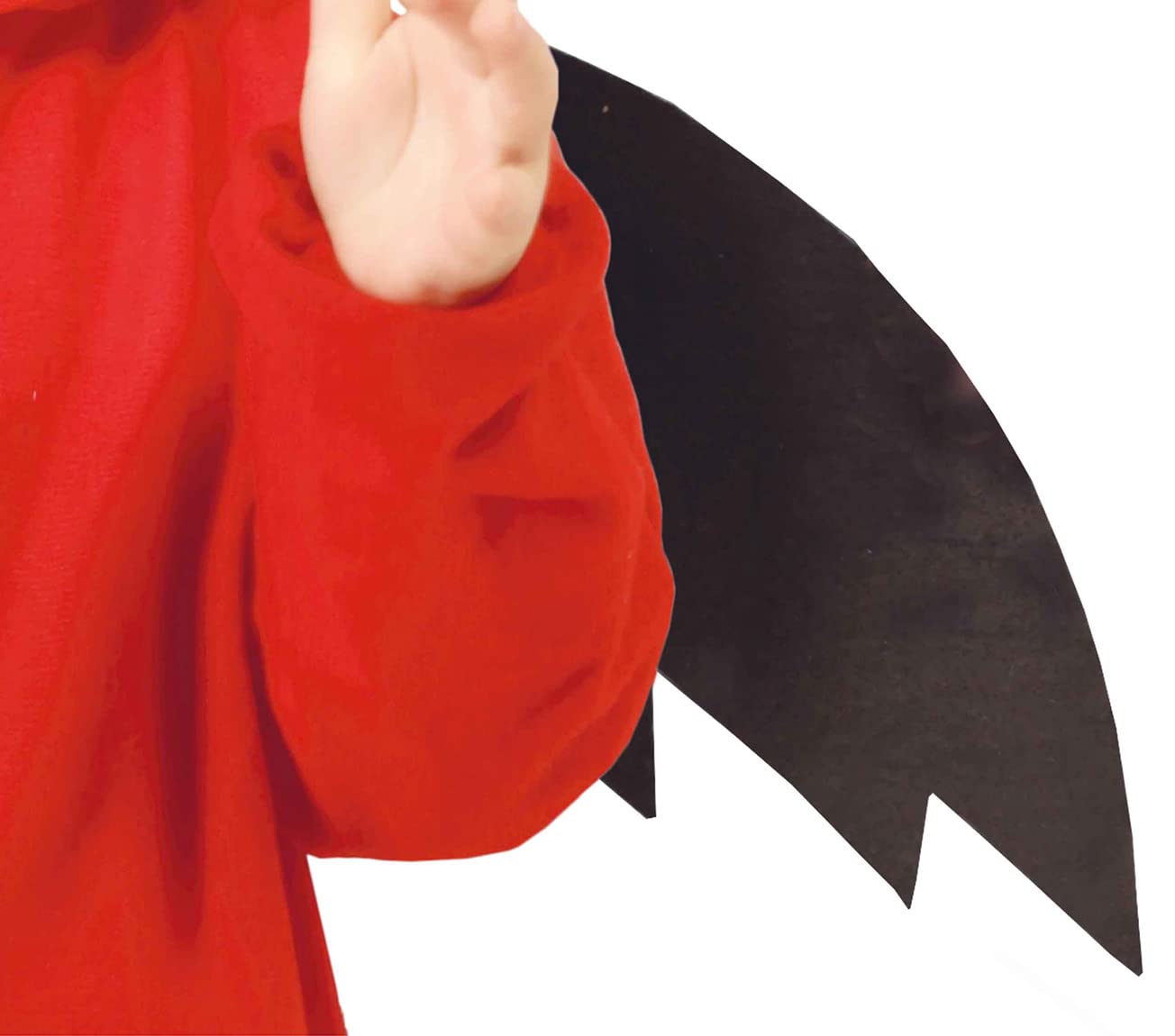 FIESTAS GUIRCA | Costume di Piccolo Diavolo Bambini - Ali, Cappuccio e Tuta - Costumi di Halloween, Diavoli e Demoni per Feste in Maschera - Ideale per Bambini