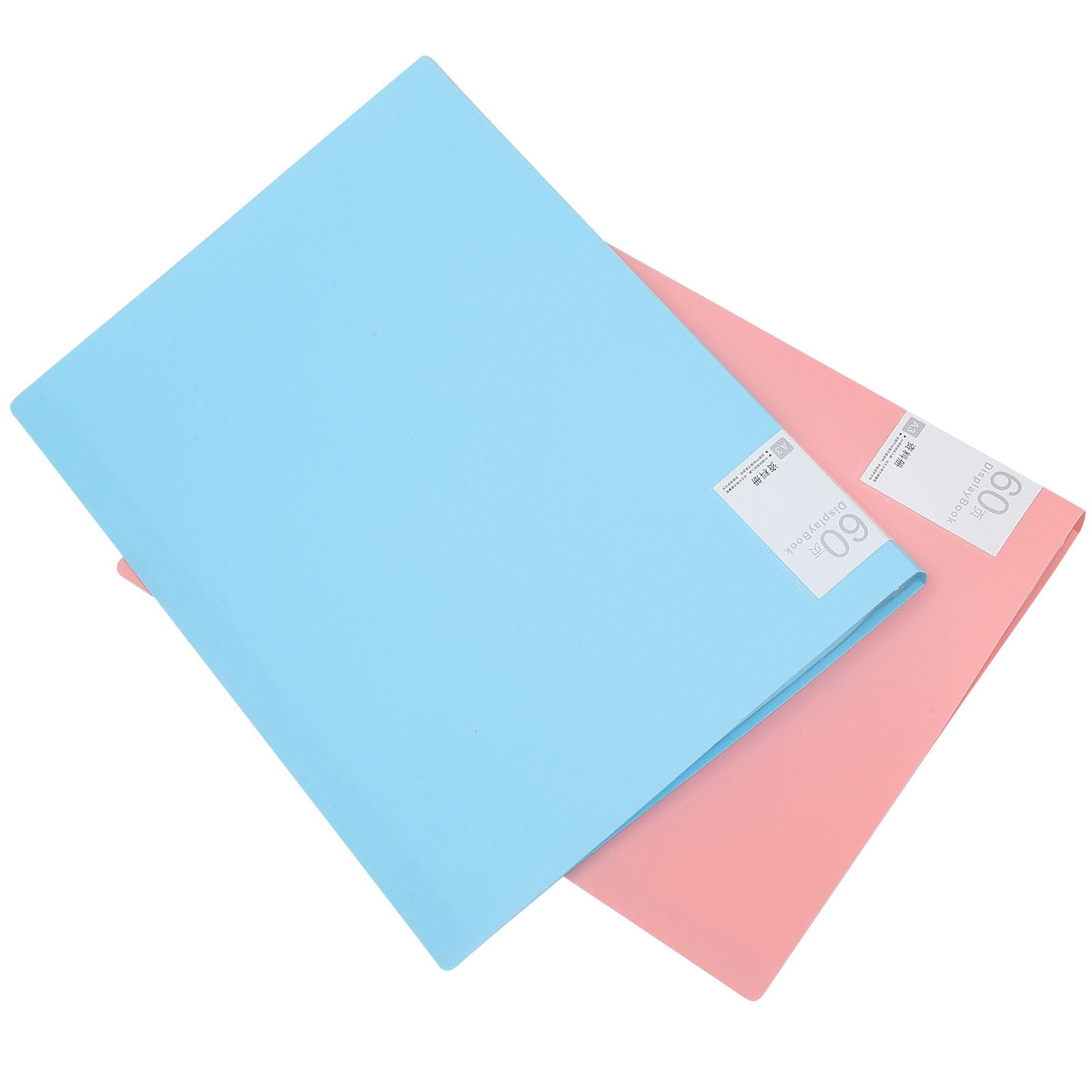 Cabilock Carpeta de Archivos de Pintura A3/8k para Estudiantes 2 Colores Azul y Rosa Almacenamiento Resistente Plástico Organizador para Arte Oficina Escuela Viaje