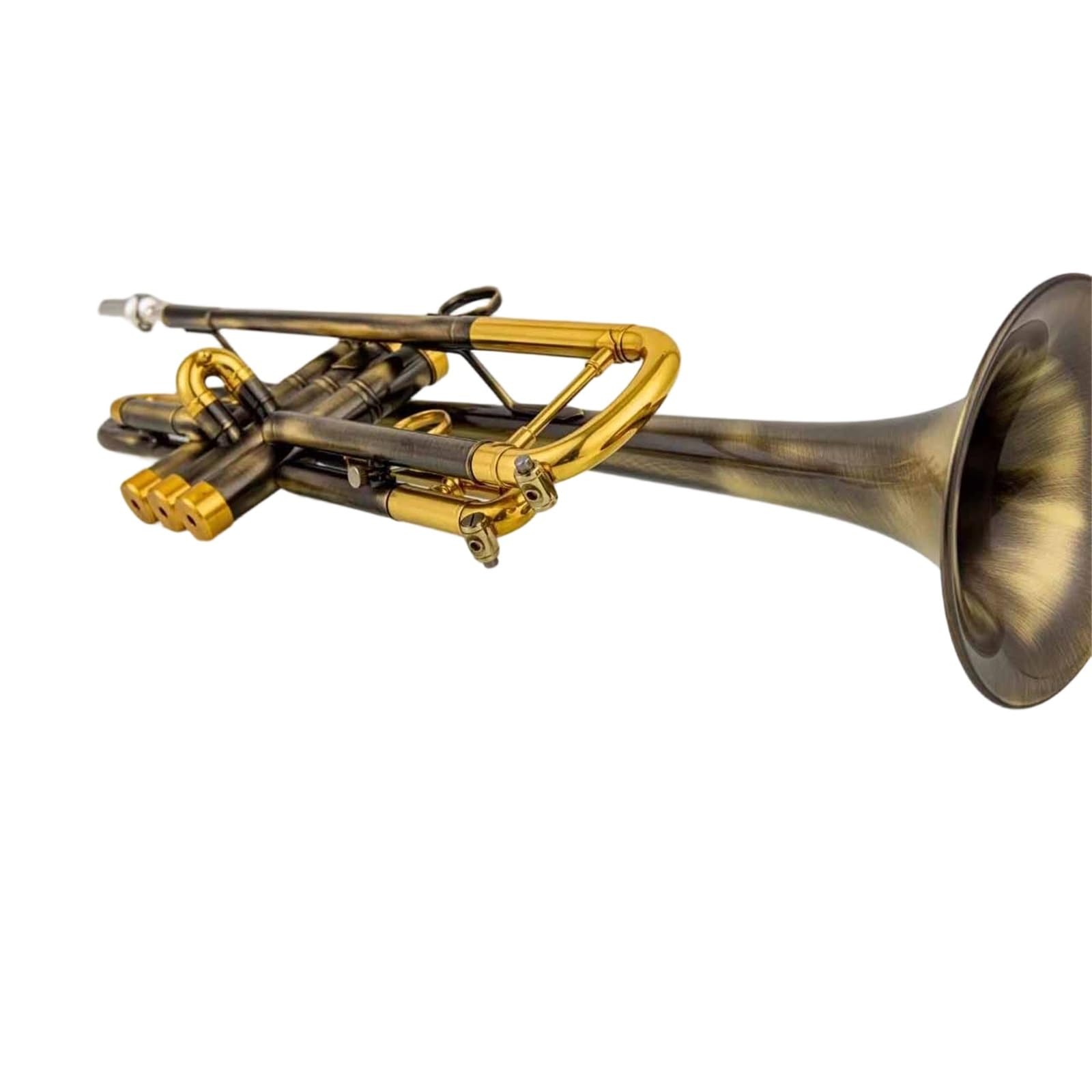 Trompeta Instrumento Musical Trompeta Sib Antigua Instrumento De Viento Metal Profesional Bañado En Cobre