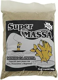 Massa De Pesca Isca Em Pó Sabor Minhoca Carnívoros 500g