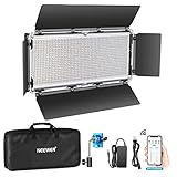 Ultra Helle LED Lampen: Dies ist eine professionelle Foto und Video LED Leuchte mit 1320 hochwertigen LED Lampen (660 weiße und 660 gelbe LED Lampen). Die Lebensdauer kann 70.000 Stunden und der CRI 96 Stunden erreichen, um die Wiederherstellung der Echtfarben zu unterstützen. Einstellbare kalte und warme zweifarbige Temperatur (3200K-5600K); Die Helligkeit kann von 0-100% eingestellt werden