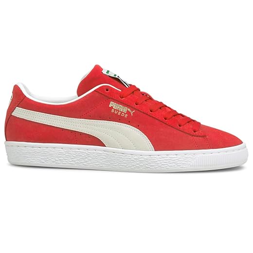 PUMA Suede Classic XXI High Risk Red/Puma White 9.5 D (M)
