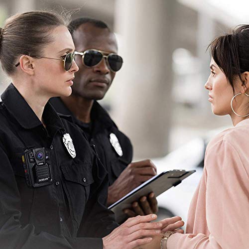 Body Worn Camera with Audio, BOBLOV 1296P Police Body Cameras for Law Enforcement, Security Guard, Waterproof Body Mounted Cam DVR Video IR with Night Vision, 170° Wide Angle 【Built in 128GB】