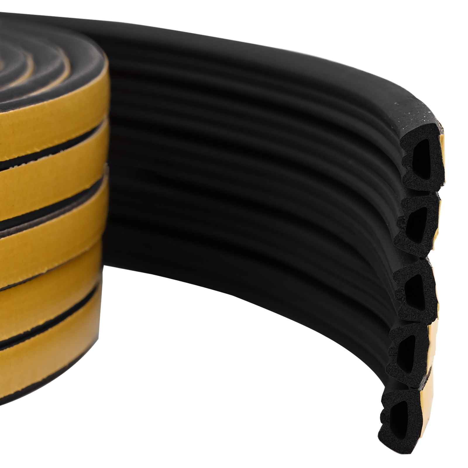 Vidaxl Black Self-Adhesive Window Seal 10 X 6 Mm 100 M Epdm Foam