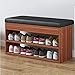 Produktbild Rechteckige Schuhbank Ottomane für den Eingangsbereich, mehrschichtiger Schuhschrank Organizer Hochelastische Schwammfüllung, gepolsterter Sitz, Fußstütze, Hocker, Raumsparende Möbel (Farbe : B)