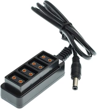 2.5mm DC to 4 Port Female Splitter Hub Power Cable for Camcorder/Camera