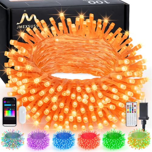 JMEXSUSS 100 LED Color Changing Halloween String Lights with Remote & APP