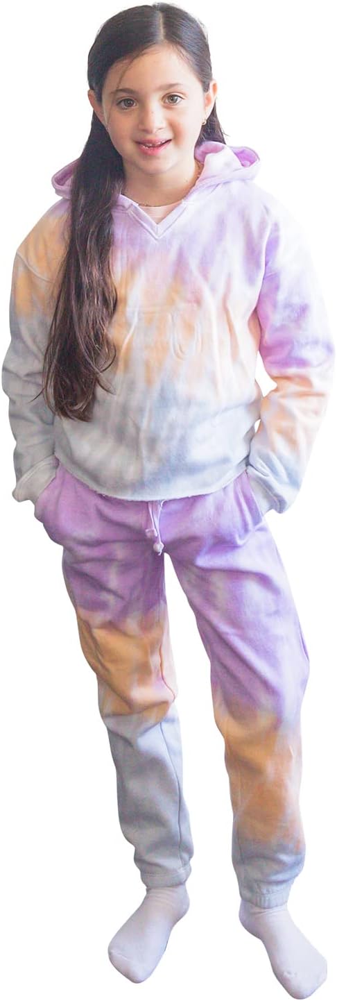Pure Essence Kids Tie Dye Hoodie and Sweatpants Combo for Kids, Comfortable and Eye-Catching Pure Essence Kids Tie Dye Hoodie and Sweatpants Combo for Kids, Comfortable and Eye-Catching