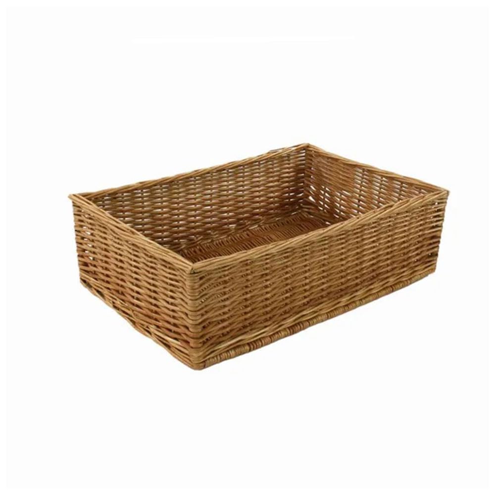 Cesta Portapane Vimini Rettangolare 40x28 Espositore Negozio Bar Pane Panificio
