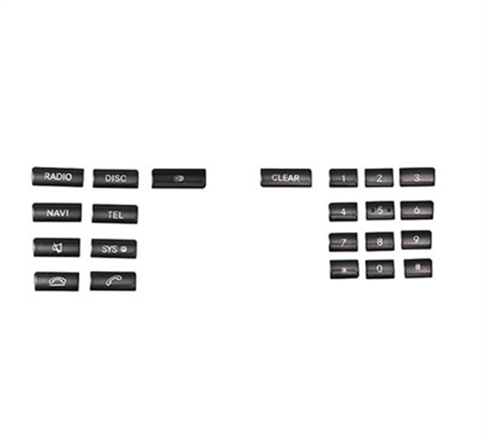 Piwine 3 Car Console Cd Panel Buttons Decorative Trim Cover Stickers Black For Benz E C Class W212 W204 Cls Glk X204