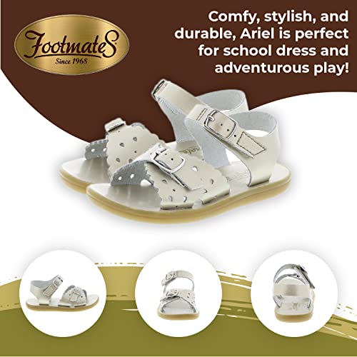 Image of FOOTMATES Ariel and Eco-Ariel Waterproof Sandals for Girls and Boys with Slip-Resistant, Non-Marking Outsoles and Strap Closure