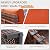 UDPATIO Patio Furniture Set with 44'' Fire Pit Table,Modular Outdoor Furniture Sets,Slanted Back Outdoor Sectional Conversation Set PE Rattan Sofa for Porch W/Coffee Table,Cover,8 PCS,Orange
