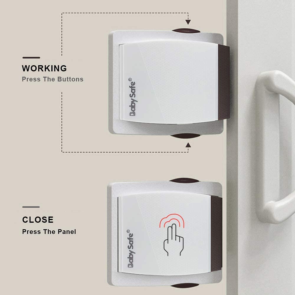 CODACE 4 Pack Sliding Glass Door Locks - Baby Proofing, Professional, No Tools Install, White — Amazon image 6