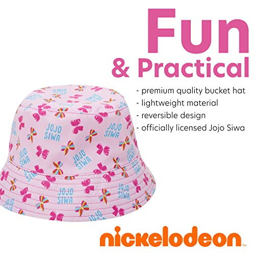 Nickelodeon Girls’ JoJo Siwa Bucket Hat – Reversible Sun Hat (Ages: 3-6) With Sunglasses3