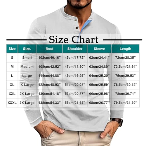 Henley Shirts for Men Long Sleeve Cotton T Shirt Casual Stylish Basic Tops with Pocket Fall Winter Outfits Fashion 20253