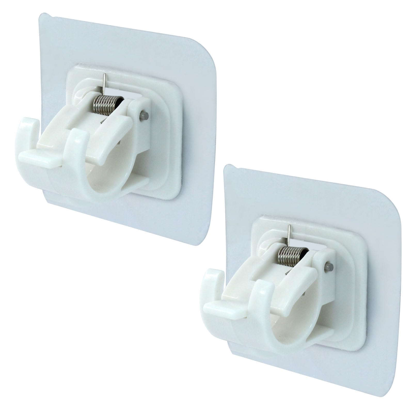 Verkelly 2 Pcs Self Adhesive Curtain Rod Bracket, 2.36