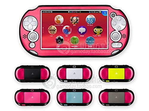 Szjay ® Metal Aluminum Metallic Protection Hard Case Cover for PlayStation Ps Vita 2000 Slim (Rose)