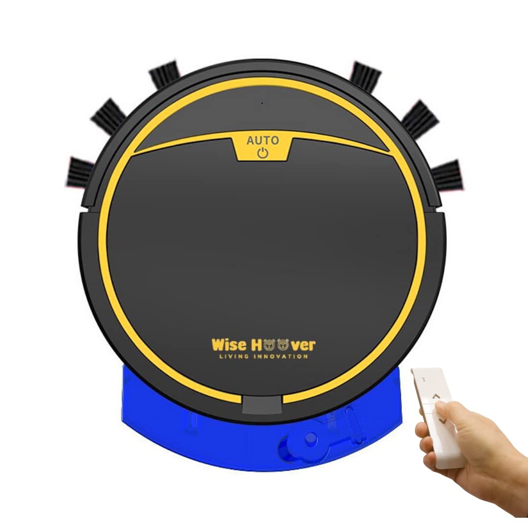 Wise Hoover - 2800Pa Strong Suction 3 in 1 Automatic Smart Home Robot Vacuum Cleaner, Sweeping, Vacuuming, Dry & Wet Mop feature.