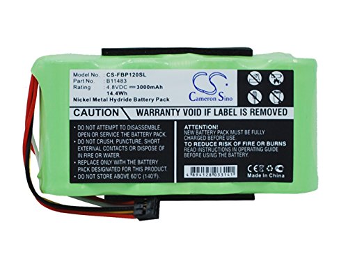 Cameron Sino New 3000mAh Replacement Battery for Fluke 123 (Firmware Below V2., Fluke 123S (Firmware Below V2, Fluke 43 Power Quality Analyze, Fluke 43B Power Quality Analyz, Scopemeter 120