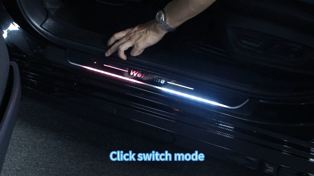 LED Car Door Sill Lights, Custom Magnetic Car Door Sill Lights Welcome