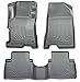 Husky Liners Fits 2008-12 Honda Accord 4 Door Weatherbeater Front & 2nd Seat Floor Mats,Grey,98402