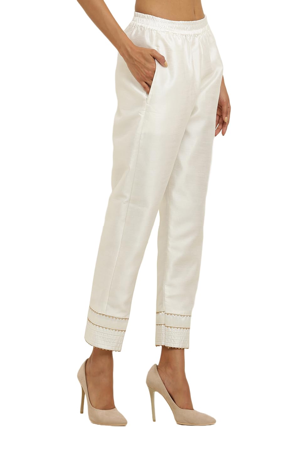 floreos Silk Pant for Women Gota Dori Work-picture-5