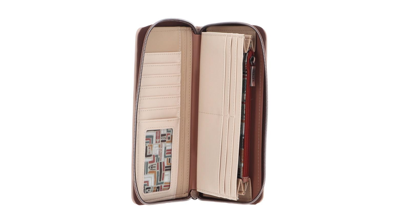 Anekke - Billetero de Mujer con Protección RFID - Billetera de Polipiel Apto para Pasaporte con Cierre de Cremallera Menire - Accesorios y Complementos de Mujer - 21 x 10 x 3 cm