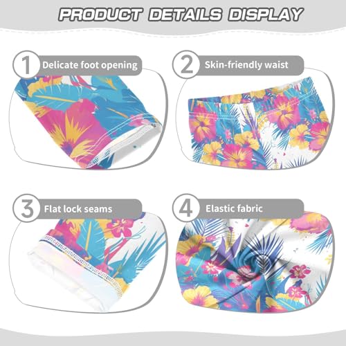 KLL Banner Hawaiian Toddler Girls Leggings Stretchy Full Length Pants Exercise3
