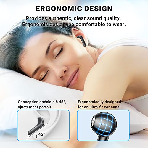 Auriculares-Inalambricos-Auriculares-Bluetooth-53-Estereo-con-Reduccion-de-Ruido-ENC-Cascos-Inalambricos-48H-Playtime-con-Pantalla-LED-e-Carga-Rapida-USB-C-Control-Tactil-IPX6-ImpermeableNegro