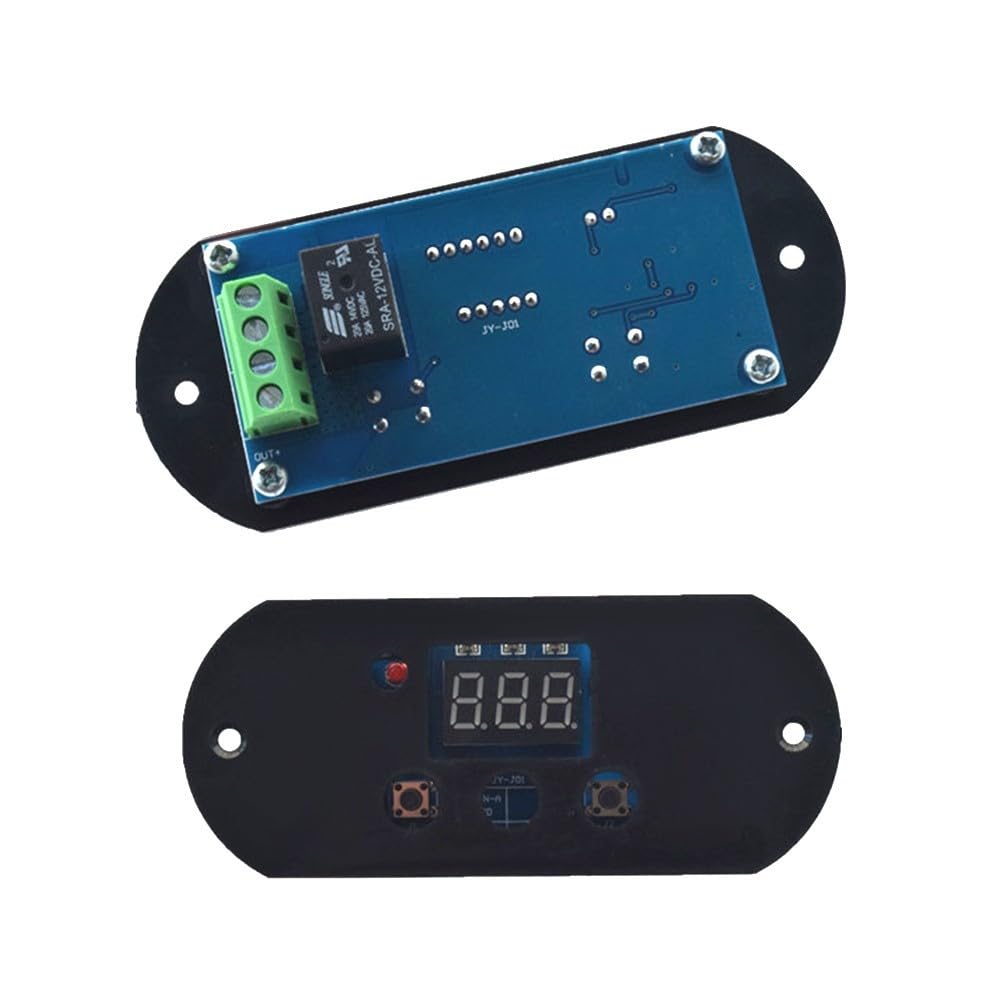 Scheda Protezione Controller Carica Batteria CC 12V,Controller Sottotensione 20A Protezione Tensione Batteria Monitor Scaricamento Eccessivo Batteria con Pannello Montaggio