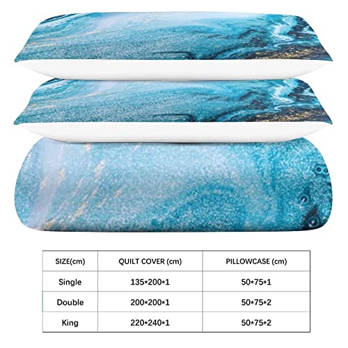 Housse de couette hypoallergénique en microfibre douce et lavable