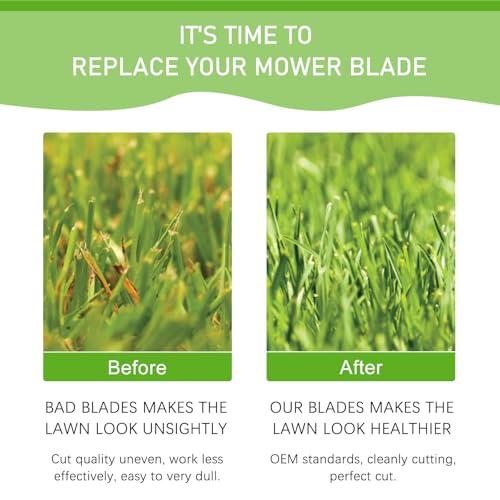 KEDAKEJI Lawn Mower Blades 48 Inch Deck Compatible with Cut Craftsman YTH2348 YTH24V48 YTH2248B YTH23K48, Husqvarna, Poulan Mulching Blade Replacement for 173920, 180054, PP24005, 532180054 - Thumbnail 6