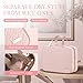 HOTOR Travel Toiletry Bag - Hanging Toiletry Bag for Women & Men, Makeup Bag/Big Comparment, Waterproof for Travel Accessories, Travel Essentials, Medium, Pale Pink