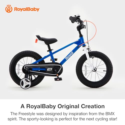 Image of RoyalBaby Freestyle Kids Bike 12 14 16 18 20 Inch Bicycle for Boys Girls Ages 3-10 Years, Multiple Color Options