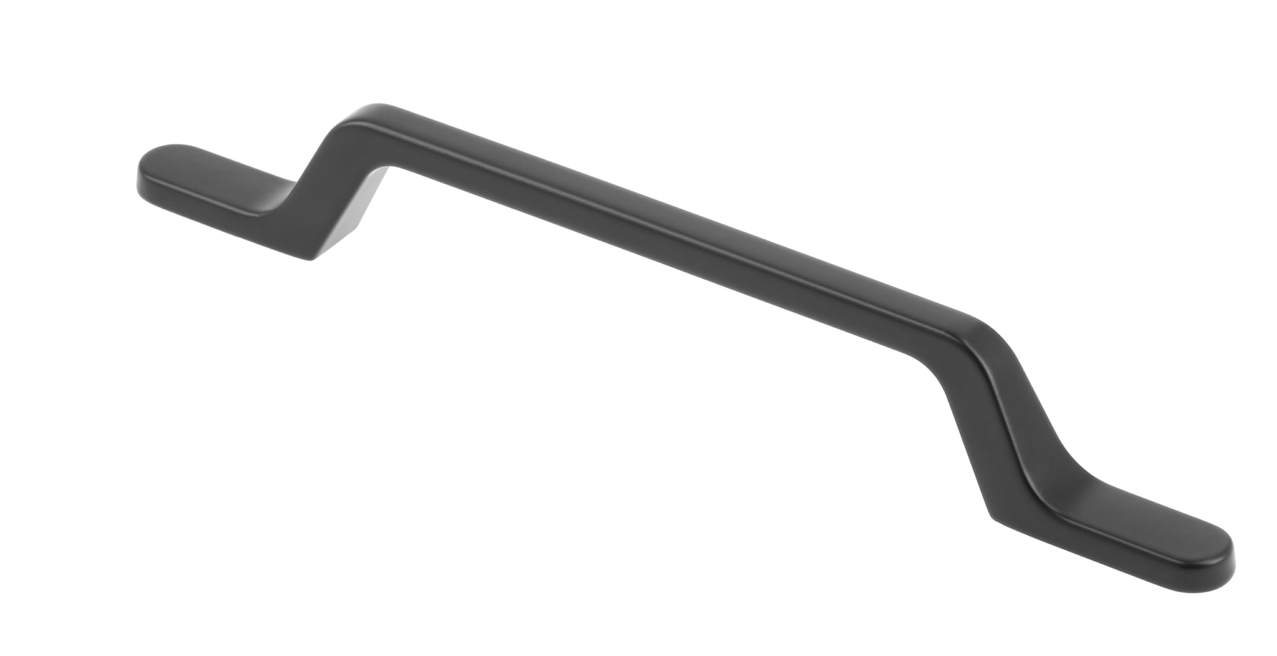 GTV - Flavio Furniture Handle/Furniture Handles/Hole Distance 96 mm/Zamak/Matt Black, Orange