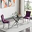 Table With 2 Purple Chairs Table With 2 Purple Chairs