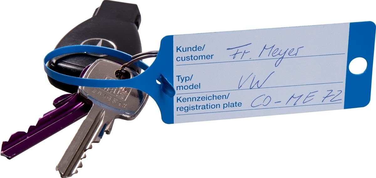 Eichner PP-Schlüsselanhänger 100stk blau 100 Stück 9208-647 4052301005006