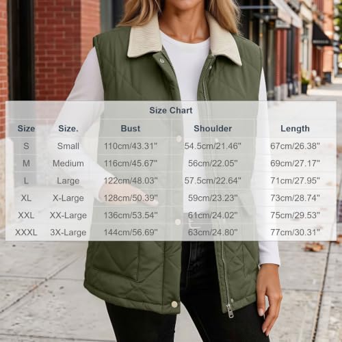 Lainyong Quilted Jacket Women Lightweight Winter Puffer Vests with Pockets - image 4