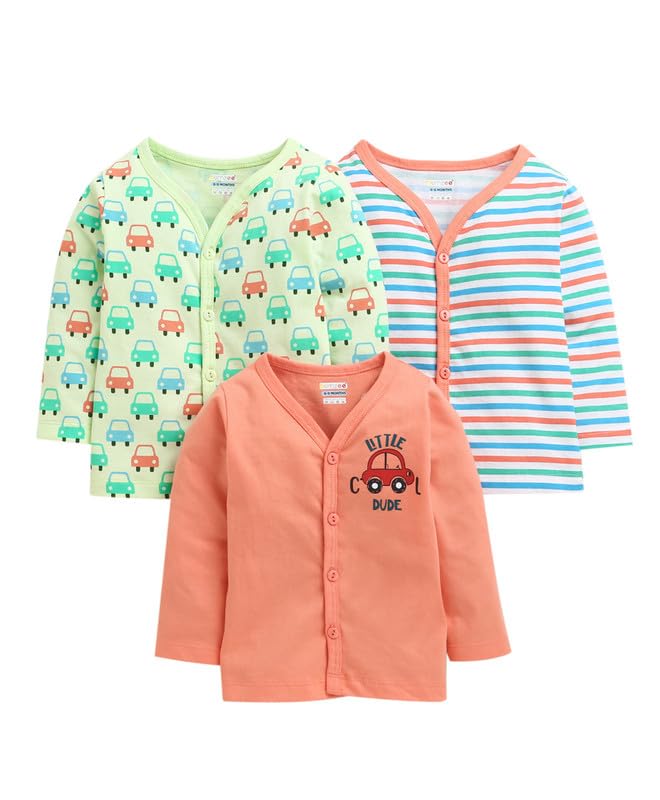 BUMZEE Baby Boys Cotton Full Sleeves Regular Fit Jablas Pack of 3 (Peb10686688)-picture-19
