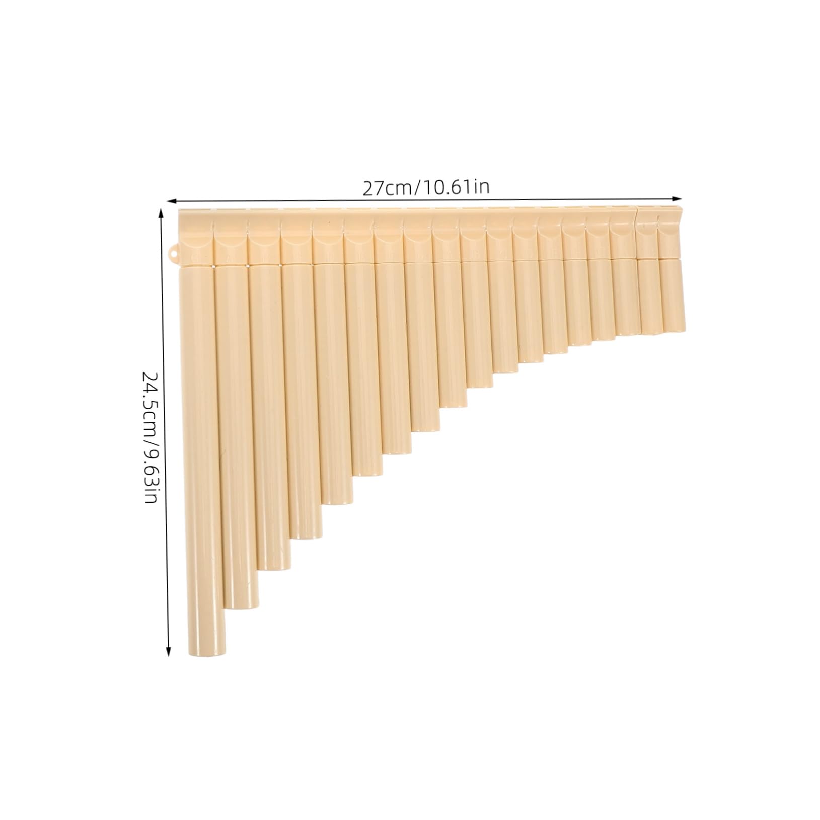 BESTonZON Flauto di Pan in Plastica Abs 18 Tubi Leggero e Adatto ai Principianti Strumento Musicale Tradizionale la Pratica e L'apprendimento Scolastico