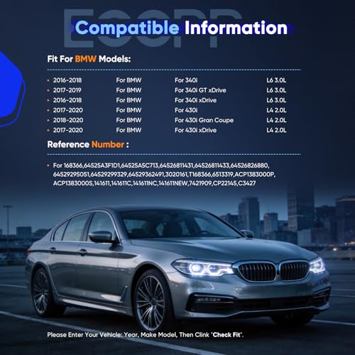 Image of ECCPP A /C Compressor with Clutch Fit for Mini Cooper 1.5L 2.0L 2017-2019 | Fit for BMW 340i 440i 3.0L 2016-2020 Fast Cooling AC Compressor