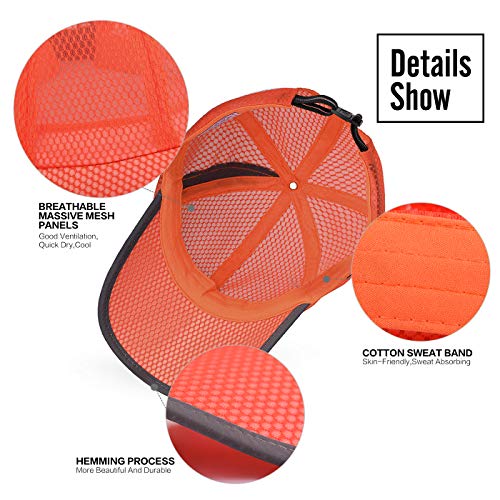 Ellewin Unisex Breathable Full Mesh Baseball Cap Quick Dry Running Hat Lightweight Cooling Water Sports Hat #TOP4