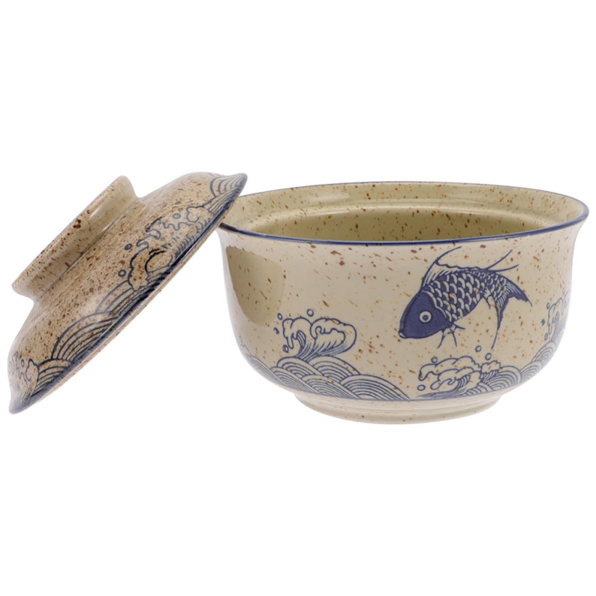 Japanische Ramen Schüssel 8,5 Zoll mit Deckel aus Keramik